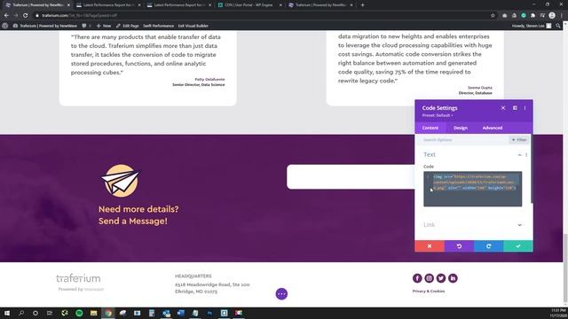 How to fix Use explicit width and height on image elements with Divi