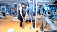Жим на блоке на трицепс