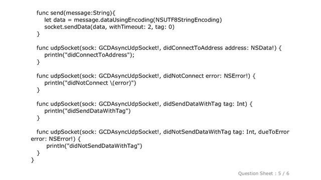 iOS : Swift: Receive UDP with GCDAsyncUdpSocket