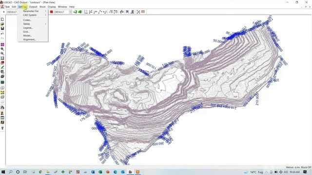 11. Generating and exporting Contours from LISCAD to AutoCAD. Other videos' links are in descriptio
