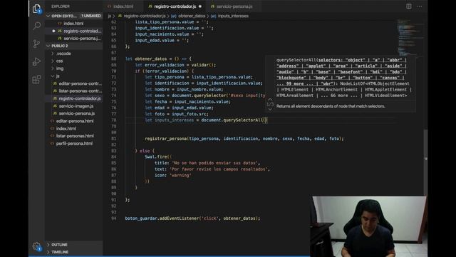 Manejando subdocumentos de mongodb desde javascript