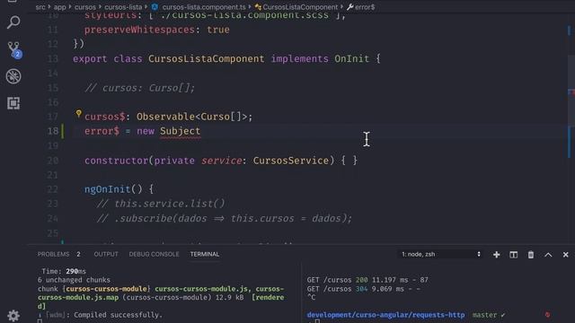 Curso Angular #124: Capturando Erros (+ Erro com async)