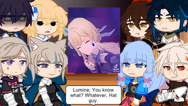 Genshin Impact Characters React to Traveler Lumine  Some Angst 