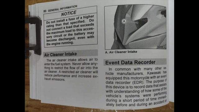 Kawasaki Ninja ZX-25R OWNER'S MANUAL or USER GUIDE - COMPLETE  | [ENHANCED]