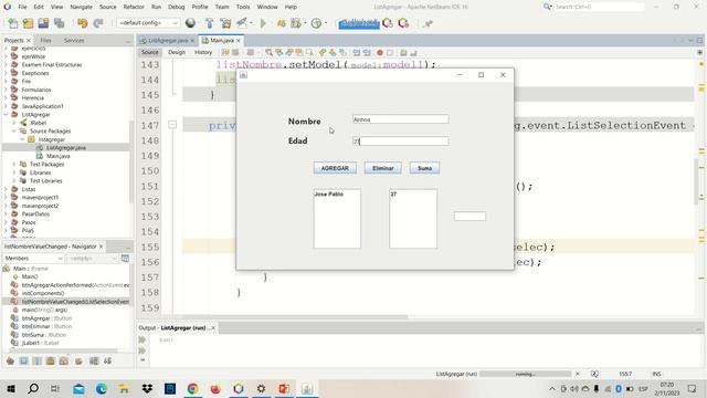 Jlist en Java