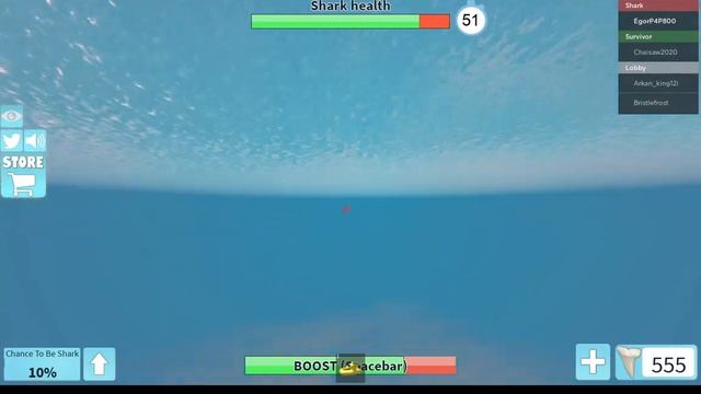 Roblox Shark Bite 1-Игроки VS Акула