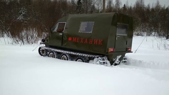 Вездеход по рыхлому снегу