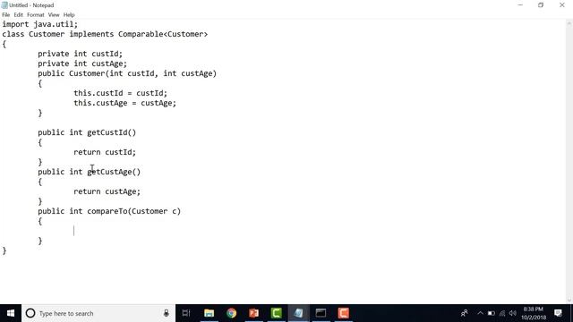 Java Collections - Comparable Interface