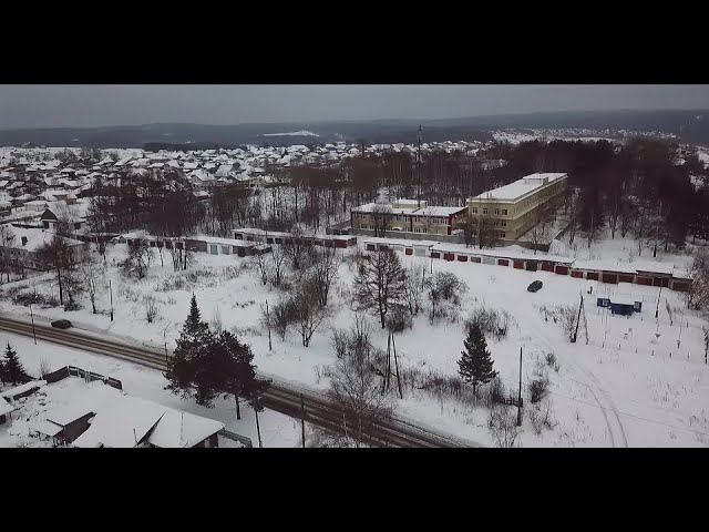 Лысьва с высоты. Больничный городок. Ул. Балахнина