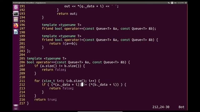 C++ Queues: Part 4 creating main and testing the class
