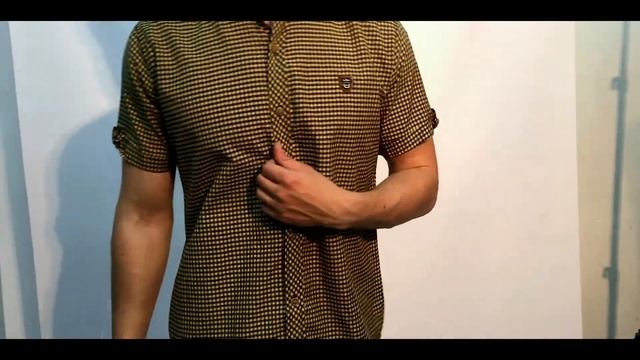 Рубашка мужская мелкая клетка 272F043-3
