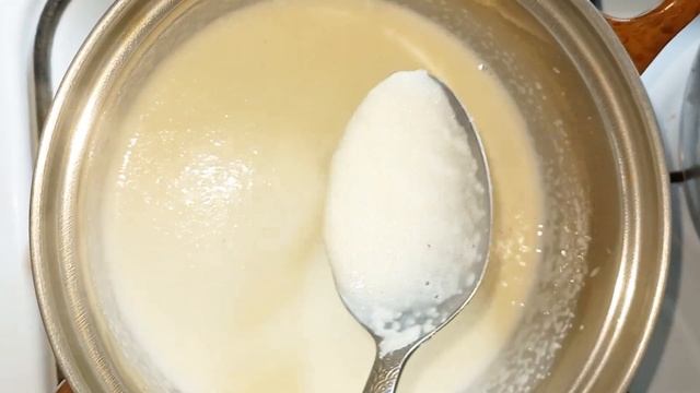 Манная каша без комочков на молоке и с маслом.Қазақша рецепт