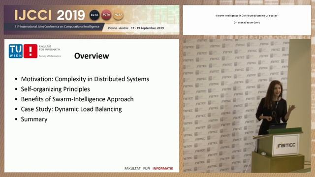 "Swarm Intelligence in Distributed Systems Use-cases" Dr. Vesna Sesum-Cavic (IJCCI 2019)