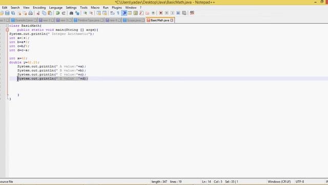 Operators in Java