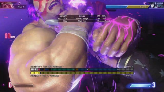 Street Fighter 6 Punishing Honda ex butt slam with Drive Impact
