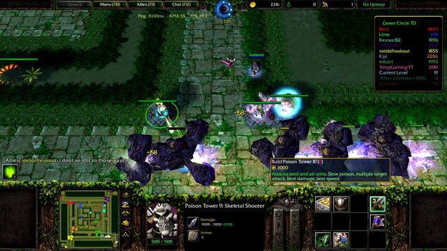 Warcraft 3 | Green Circle TD | Trolling Veterans!