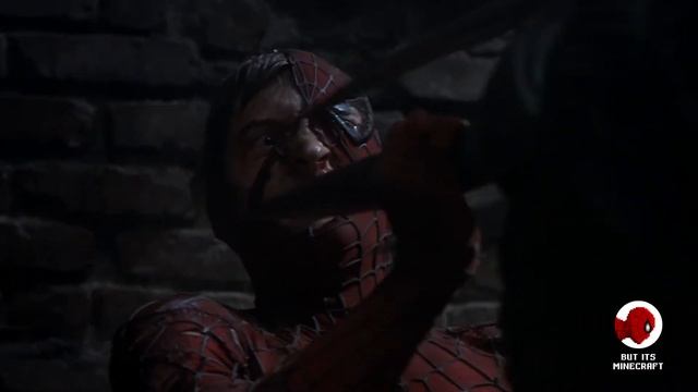 Spiderman vs Green Goblin but it's MINECRAFT