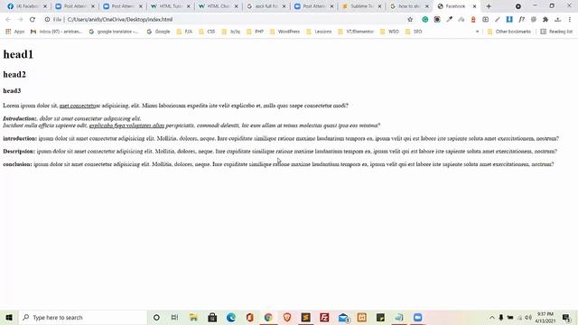 Web Design Class 01 & 02 Basic To Advanced  in Bangla 2021