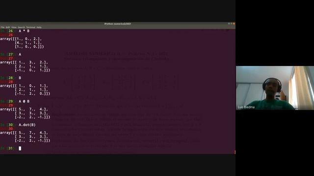 Análisis Numérico 2 - Práctico Clase 1 (18/08/2021)