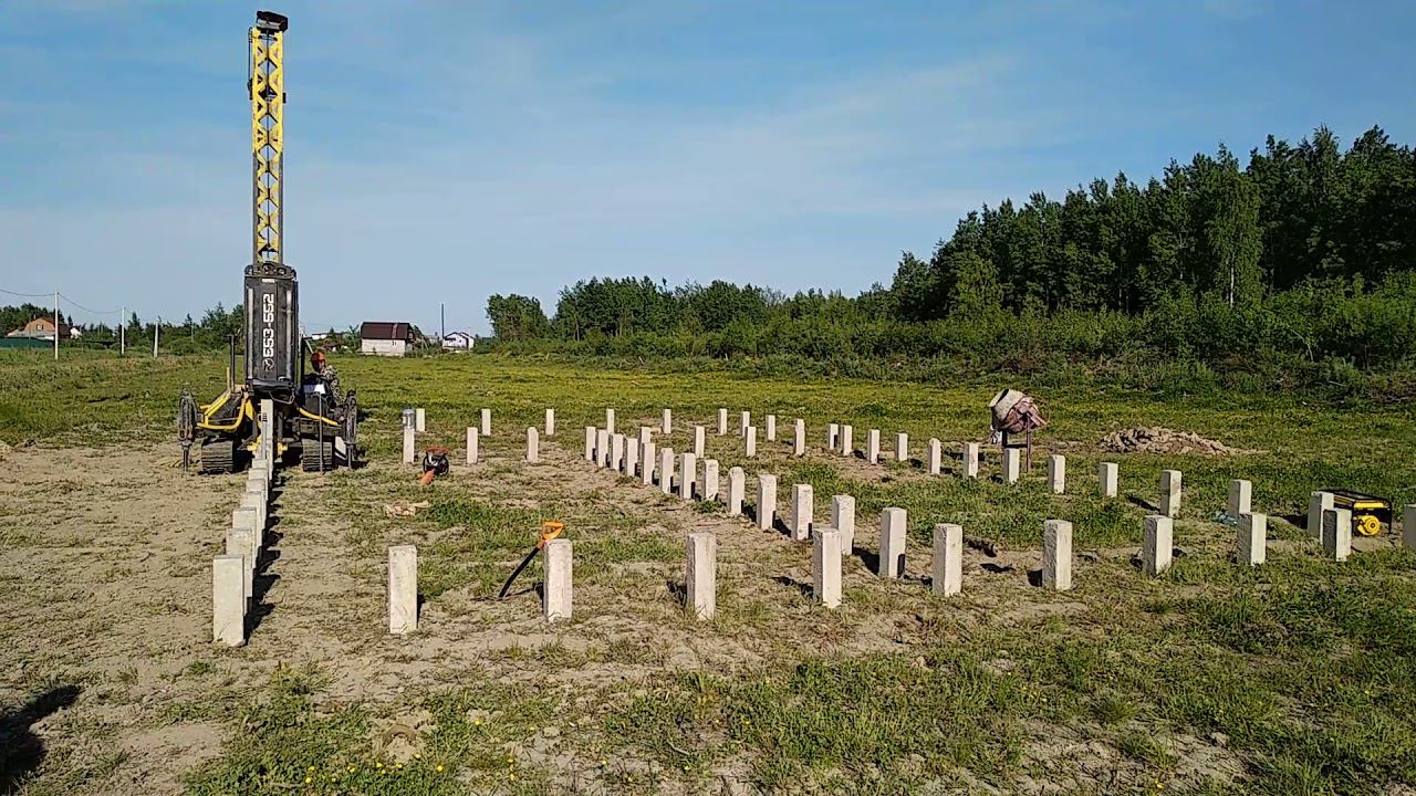 Фундамент под кирпичный дом, Новая мельница, Новгородский район