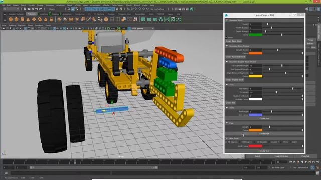 Python Script - Maya Lego GUI