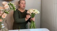 Разница высокой и низкой спирали. Свадебный букет. Флористика