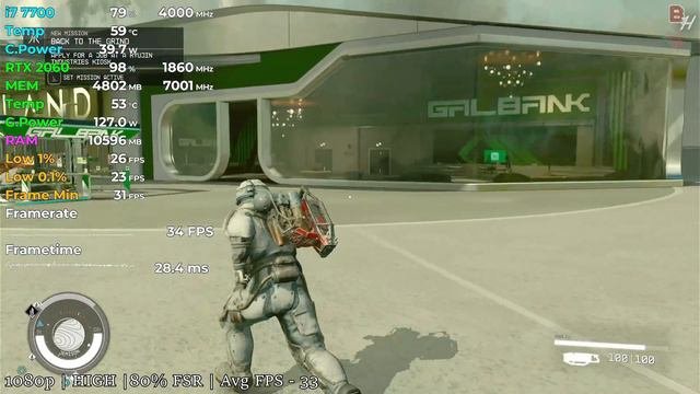 Starfield On RTX 2060 + I7 7700 | 1080p