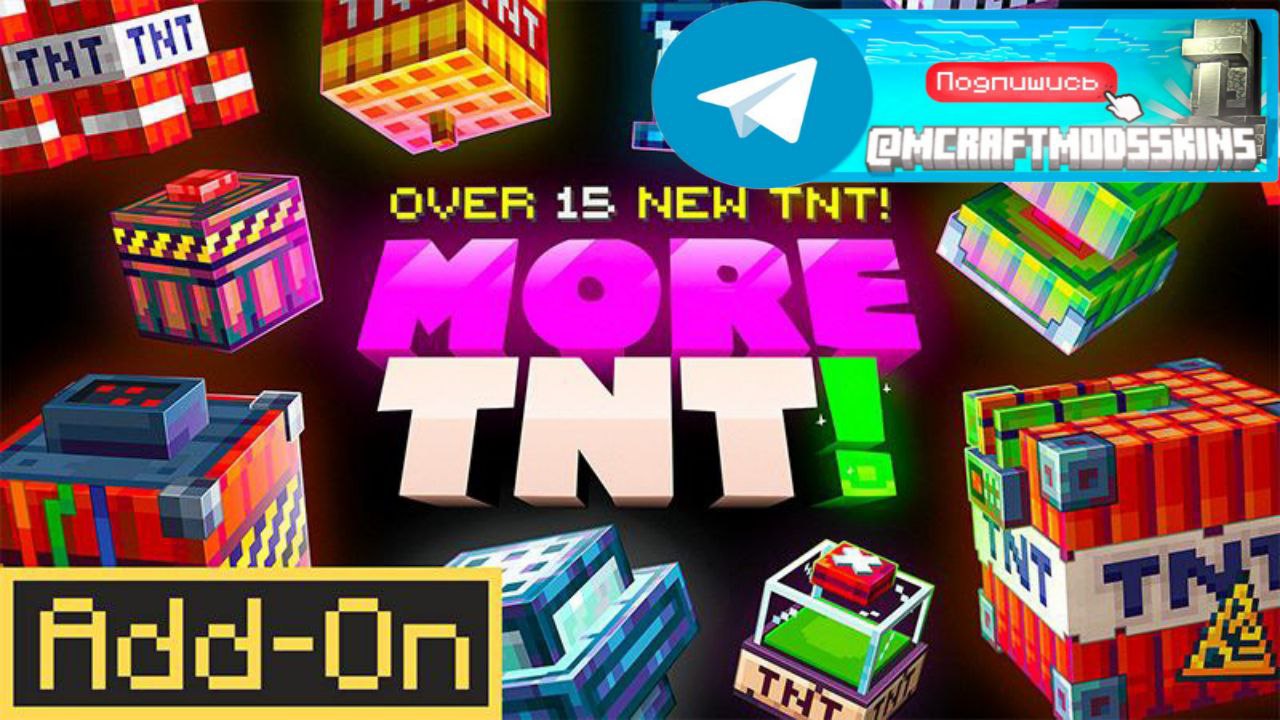 Minecraft Bedrock Add-on "More TNT"