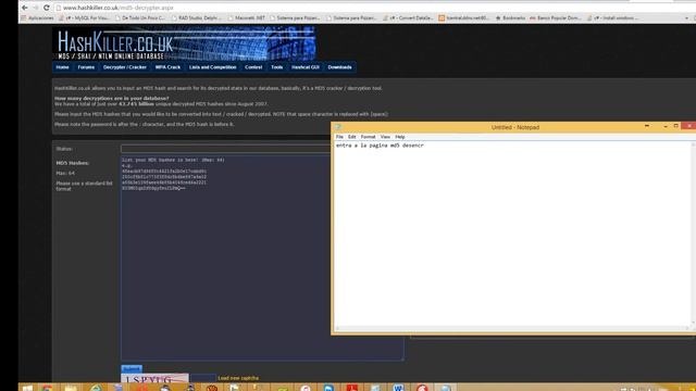Encriptar y Desencriptar claves con MD5