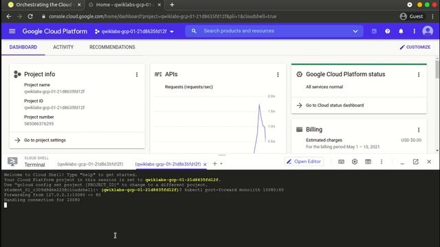 Orchestrating the Cloud with Kubernetes | Kubernetes in Google Cloud | QwikLabs - [GSP021]