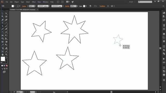 Adobe Illustrator CC Tutorial | Shape Tools – Star Tool #C5-E5