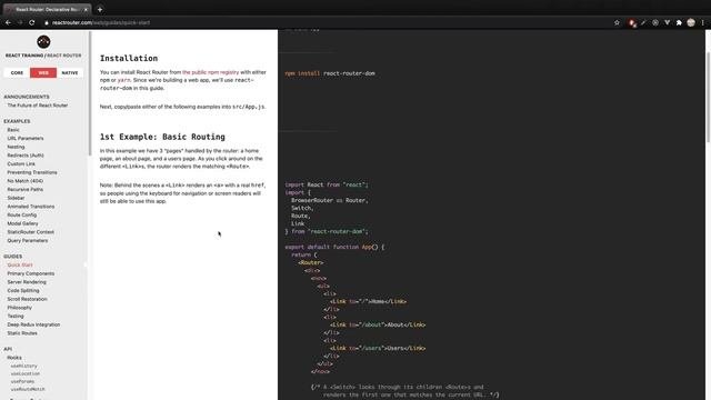 리액트js reactjs 기초 익히기 기본 강좌 18 React router 설치하기