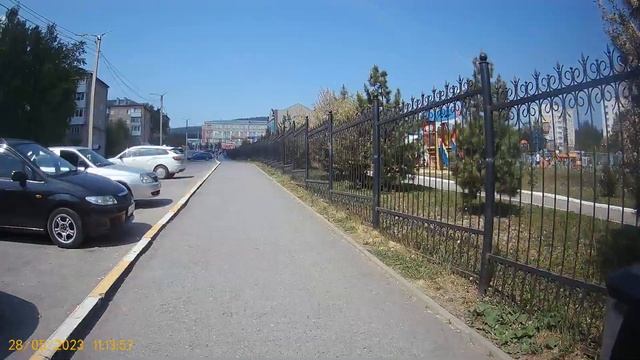 Видео за 28.05.2023 года еду по Гагарину вид передней камеры