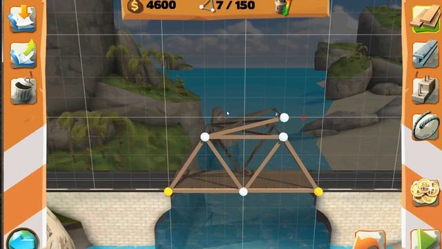 Bridge Constructor Playground прохождение, 2 уровень