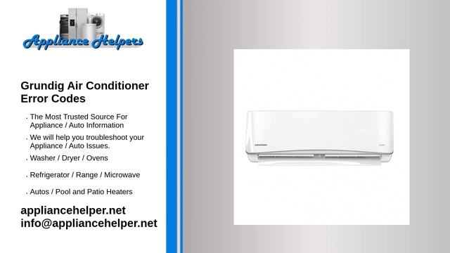 Grundig Air Conditioner Error Codes