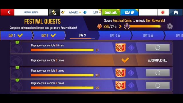 Asphalt 8 Day 3 Unlock Volkswagen I.D.R. Anniversary Festival Check Out