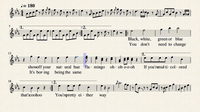 Flamingo | Kero Kero Bonito - Violin Sheet Music Transcription || arr. Noah Faulkner
