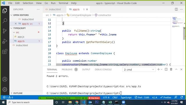 Learn complete Angular 9  series in Hindi typescript part 3