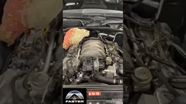 Mercedes S-class W221 установка ДВС М113 5.0