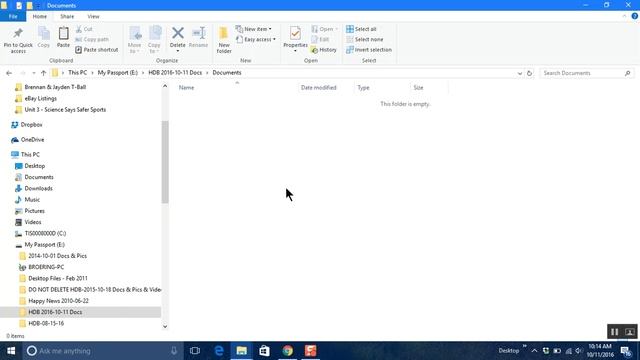 Windows 10 Library Copy Workaround