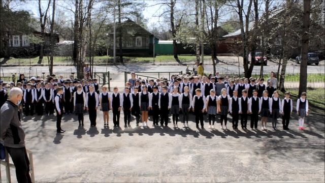 Смотр строя и песни-11.05.2021-3А класс-МОУ "Средняя школа №2"-Устюжна