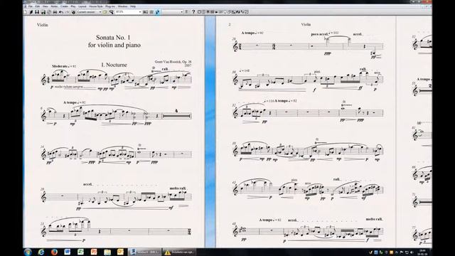 [PLAY ALONG] Violin Sonata No. 1, Op. 26 - I. Nocturne