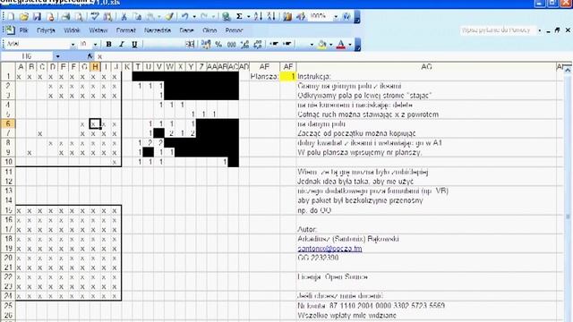 Saper w Excelu - Minesweeper in Excel