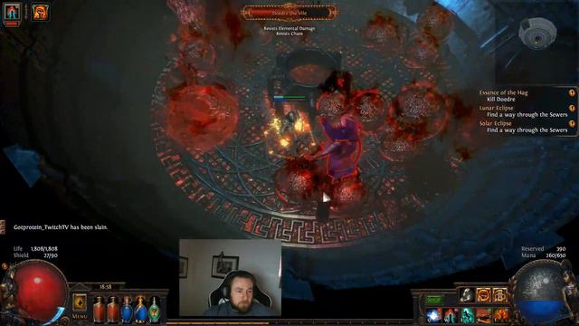 Path of Exile Deodre - Died ALOT - ACT 8