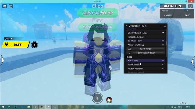 Zer0hub SCRIPT - ANIME FIGHTERS SIMULATOR - UPDATE 20, auto meteor, trial, farm...(Passo a Passo)