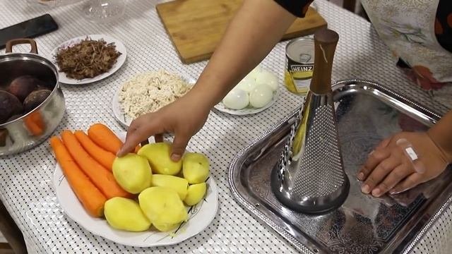 3 Delicious Salads For The New Year's Table   Salad Shuba, And Corn Shaped Fish   Pancakes
