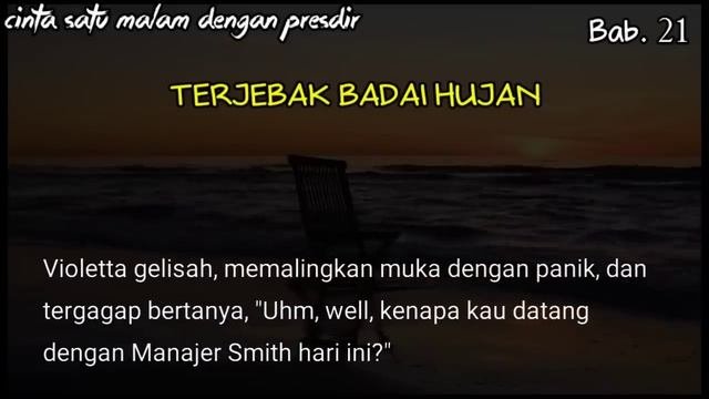 Bab21 - Harus bermalam bersama karena badai hujan?