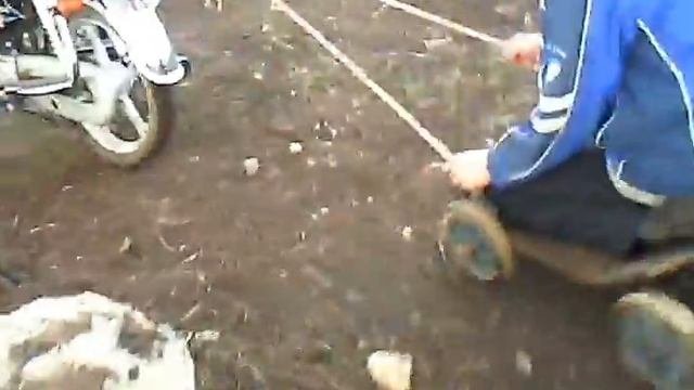 Мопед альфа с коляской