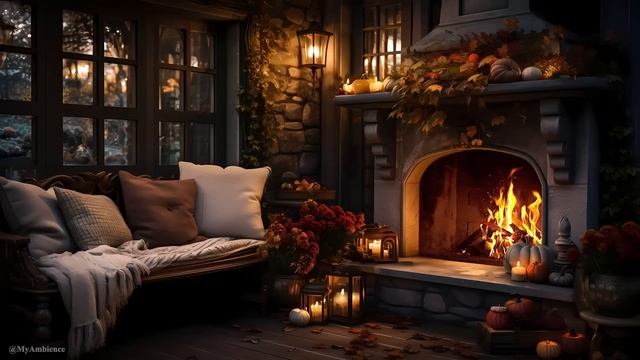 ? Ignite the Spirit of Autumn: Cozy Fireside Ambiance for Halloween's Hues