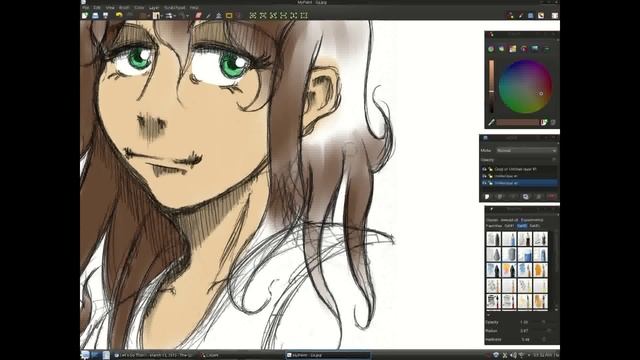 Coloring with MyPaint 1.1.0+git